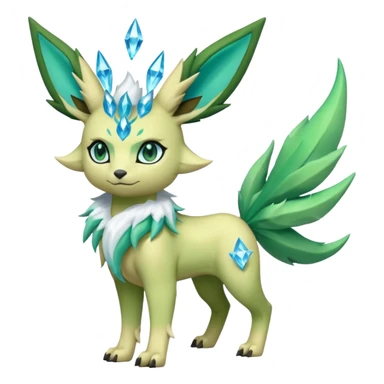 Vul-Amaura-Leafeon-Fakémon-Digimon-fusion (full body) sticker