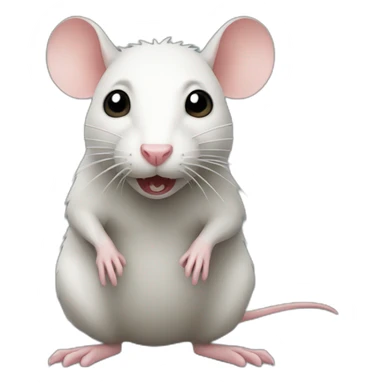 Rat qui a peur sticker