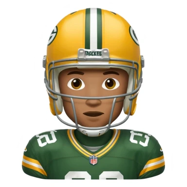 Green Bay packers player sticker
