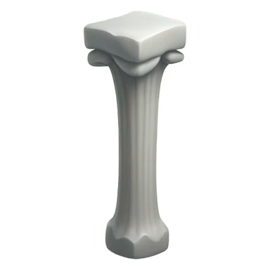 A pillar with teeth all over it  sticker