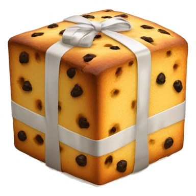 un panettone, tradicionalmente decorado con frutas confitadas y pasas. sticker