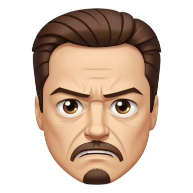 angry tony stark sticker