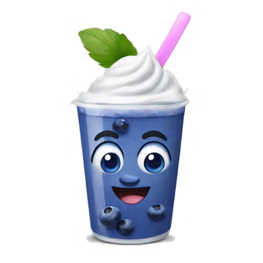 blueberry yogurt sticker