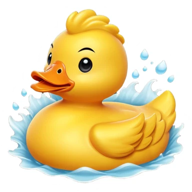 Angry rubber duck  sticker