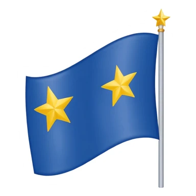 Make an a flag that is red blue red it’s a yellow star in the middle no stick  sticker