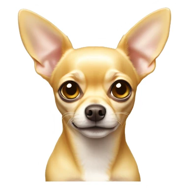 Yellow Chihuahua with light brown nose and hazel eyes and floppy ears sticker