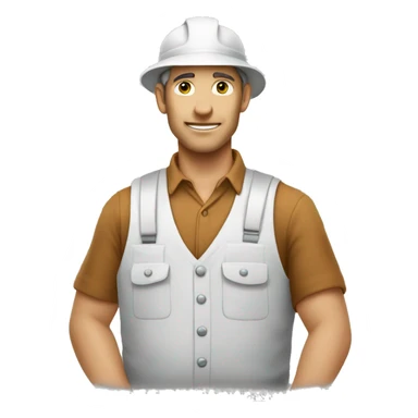 cotton plant white worker sticker