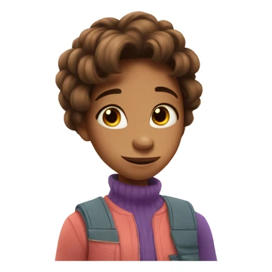 riley face from inside out 2 movie  sticker