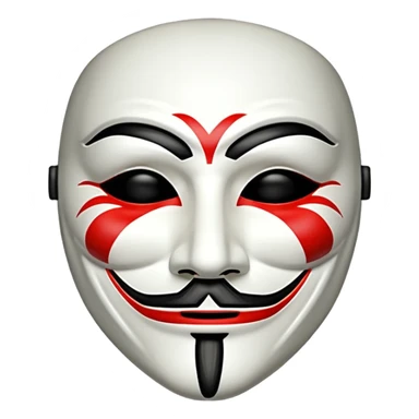 Vendetta mask sticker