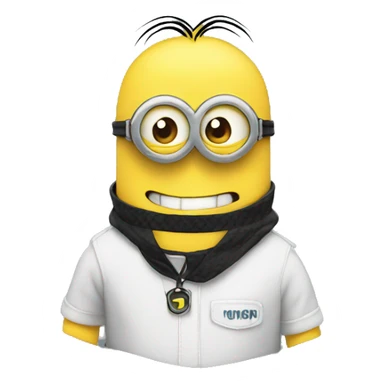 carbon fibre Kevin minion sticker