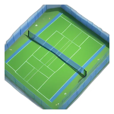 padel tennis court sticker