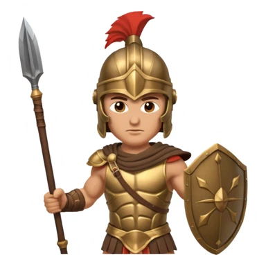 ancient Greek warrior sticker