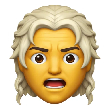 Cinematic Realistic Game of Thrones Pop Culture Emoji, featuring a dramatic, epic portrayal inspired by the fantasy series rendered with rich textures and cinematic lighting. sticker