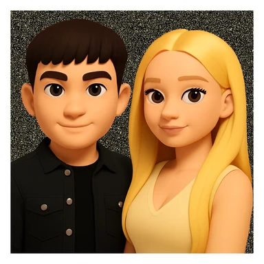 Slightly increase the volume of the upper body of the girl and move her slightly to the right, preserving the style of the image. sticker