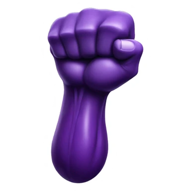 muscle arm, eggplant sticker