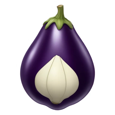 Eggplant skin sticker
