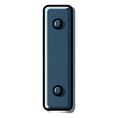 cartoon style wall nail with bold lines and playful look sticker