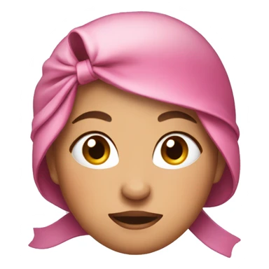 Blushed Woman with a ribbon on her head and sparkles around her  sticker