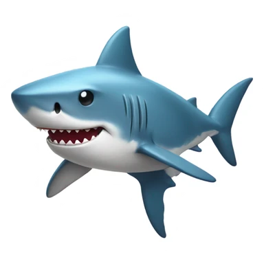Shark with cheer bow sticker
