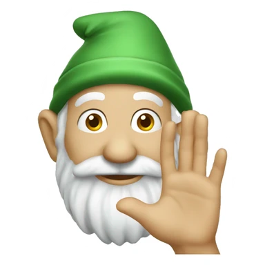 Waving gnome sticker