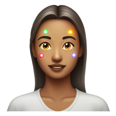Led therapy girl sticker