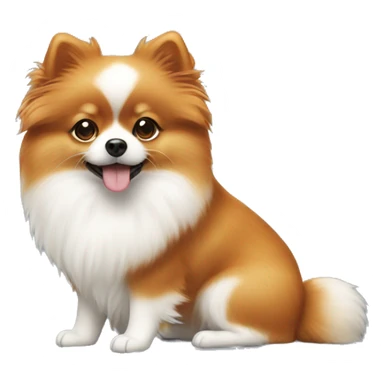 Ginger and white Pomeranian sticker
