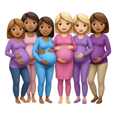 a group of Pregnant women  sticker