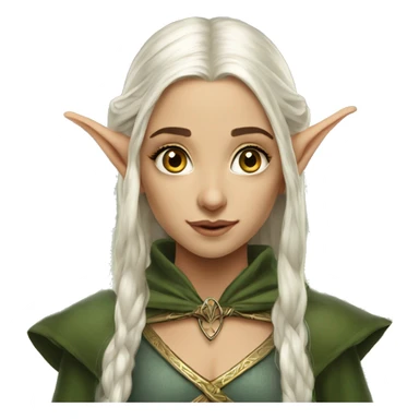 Lord of the rings beautiful elf girl sticker