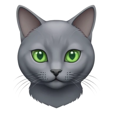 russian blue cat  sticker