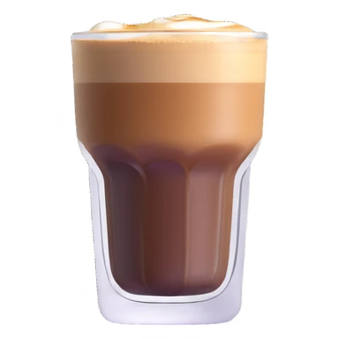 Small 4.5 ounce Gibraltar glass with cortado espresso drink, correctly sized small tumbler glass with espresso and milk sticker