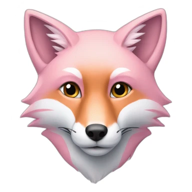 half-light-blue-half-light-pink-fox sticker