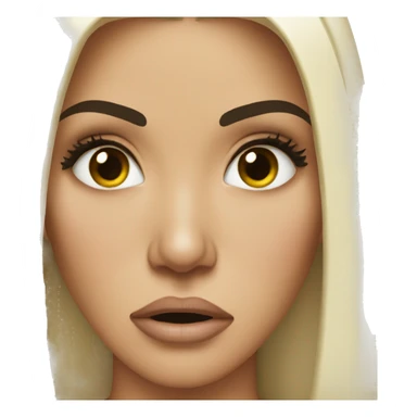 Kim k ugly crying face  sticker
