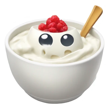 Chinese yogurt bowl sticker