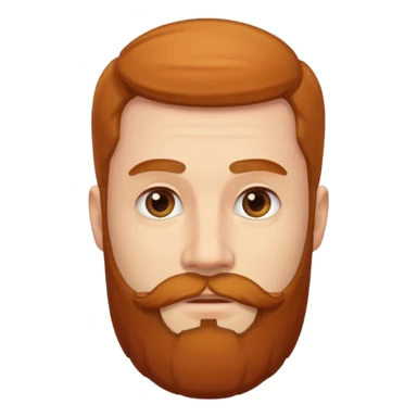 the man with a beard only on his chin sticker