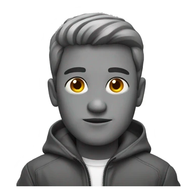 greyscale grey serious with F1 jacket sticker