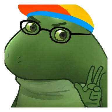 Ugly dude with glasses sticker