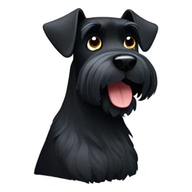 Black schnauzer sticker