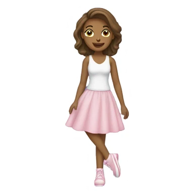 Mujer con zapatos de bailarina sticker