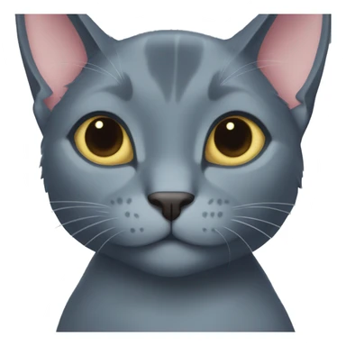 Russian Blue cat with Stitch  sticker