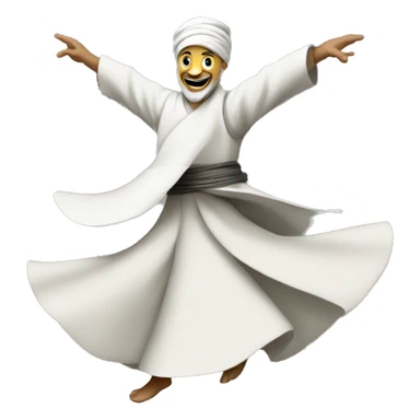 A whirling dervish sticker