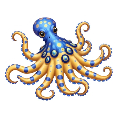 Blue ringed octopus sticker