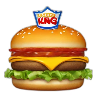Burger King logo sticker