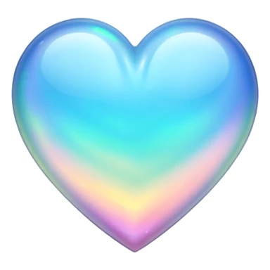 Opal heart sticker