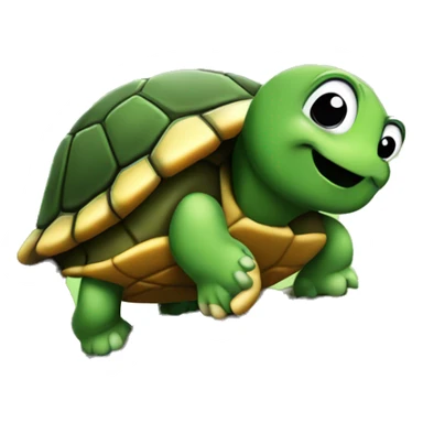 turtle climbing a tree sticker