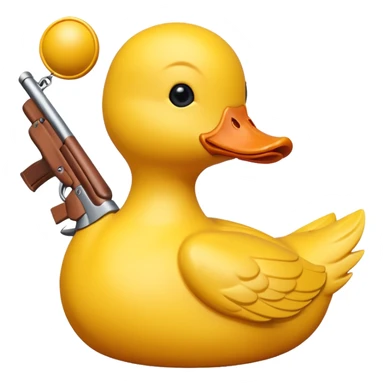 carnival shooting duck sticker