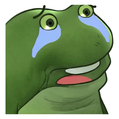 crying with a smile sticker