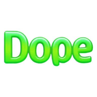 the word dope sticker