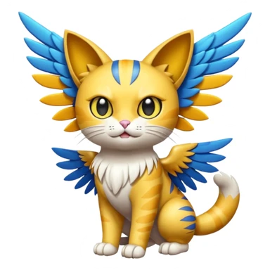 Gatomon-Pteromon sticker