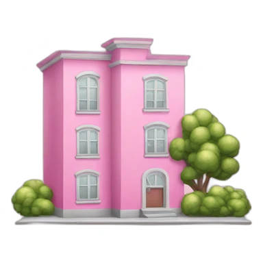 pink-apartment-building sticker