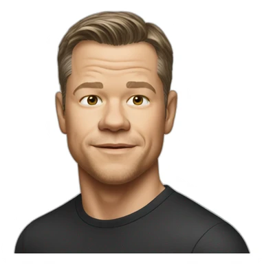 Matt Damon　playing pianm sticker